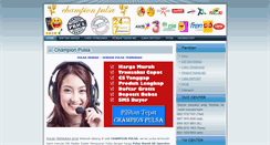 Desktop Screenshot of championpulsa.com