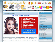Tablet Screenshot of championpulsa.com